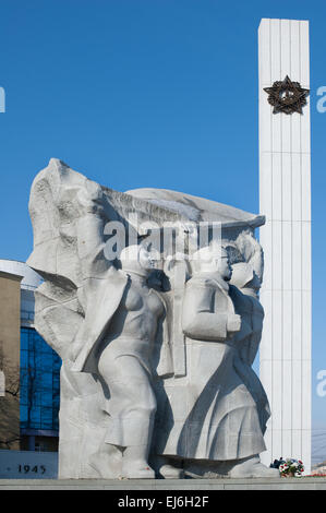 Siegesplatz in Ryazan, Russland. Dem zweiten Weltkrieg, 1939-1945 Memorial, Architekten Sidorkin N.E., N. Istomin und Bildhauer Gorbunov Stockfoto