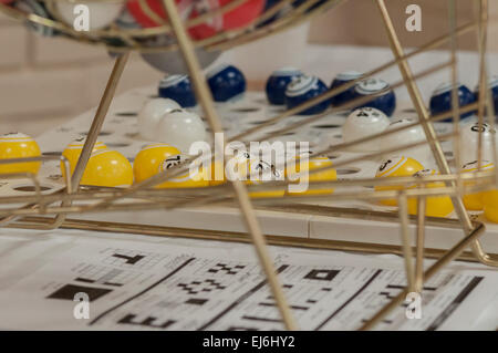 Bingo Spiel des Zufalls Stockfoto