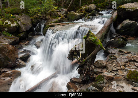 Lares Wasserfälle in Genova Tal Stockfoto