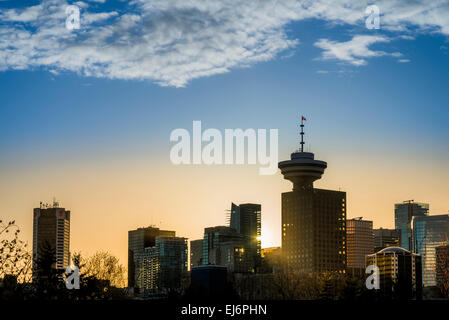 Downtown Skyline von Vancouver, Vancouver, Britisch-Kolumbien, Kanada Stockfoto