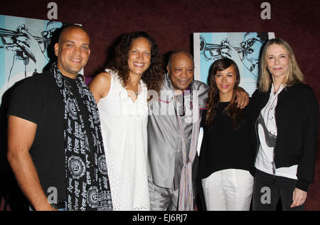 RADiUS präsentiert der Los Angeles Premiere von KEEP ON Keepin ' ON: Quincy Jones III, Martina Jones, Quincy Jones, Rashida Jones, Peggy Lipton wo: Los Angeles, California, Vereinigte Staaten von Amerika bei: 17 Sep 2014 Stockfoto