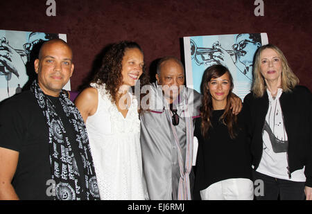 RADiUS präsentiert der Los Angeles Premiere von KEEP ON Keepin ' ON: Quincy Jones III, Martina Jones, Quincy Jones, Rashida Jones, Peggy Lipton wo: Los Angeles, California, Vereinigte Staaten von Amerika bei: 17 Sep 2014 Stockfoto