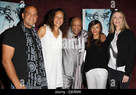 RADiUS präsentiert der Los Angeles Premiere von KEEP ON Keepin ' ON: Quincy Jones III, Martina Jones, Quincy Jones, Rashida Jones, Peggy Lipton wo: Los Angeles, California, Vereinigte Staaten von Amerika bei: 17 Sep 2014 Stockfoto