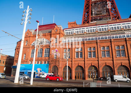 Blackpool Tower auf einem sonnigen Wintertag, Lancashire, england Stockfoto