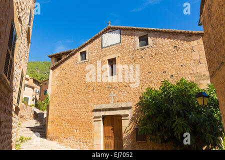 Fornalutx Dorfkirche in Mallorca Balearen Insel Mallorca Spanien Stockfoto