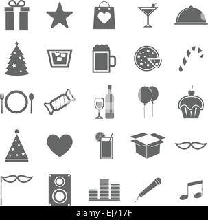 Party Icons auf weißem Hintergrund, Lager Vektor Stock Vektor