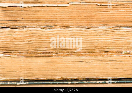 Stapel alter Bücher, close-up Stockfoto