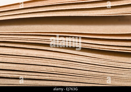 Stapel alter Bücher, close-up Stockfoto