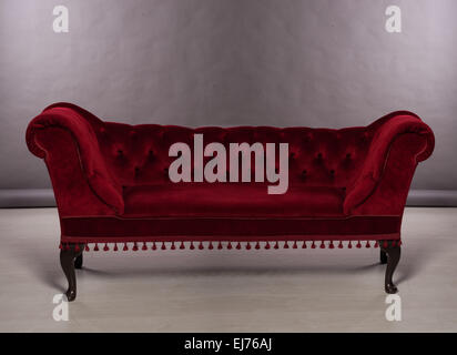 Gepolsterte Chesterfield-sofa Stockfoto