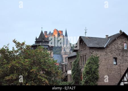 Deutschen Stadt St. Goarshausen am Rhein Stockfoto