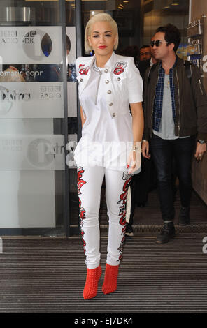 Prominente in den BBC Radio 1 Studios Featuring: Rita Ora wo: London, Vereinigtes Königreich: 18 Sep 2014 Stockfoto