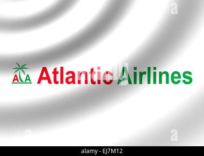 Atlantic Airlines Logo Symbol Symbol Flagge Wappen Stockfoto