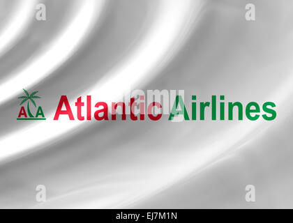 Atlantic Airlines logo Symbol Fahne Emblem Stockfoto