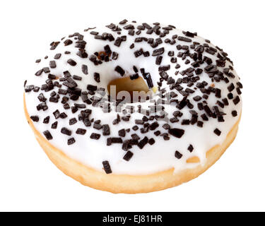 Streuen Sie Donut (+ Clipping-Pfad) Stockfoto