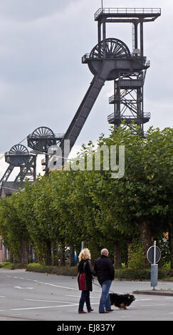 Zeche Headframes Radbod, Hamm, Deutschland Stockfoto