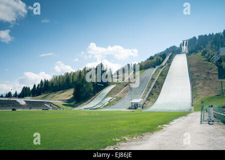 Sprungschanze Garmisch-Partenkirchen Stockfoto