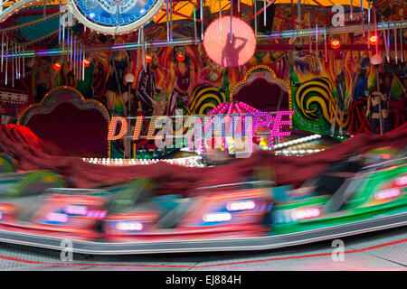 Karussells Hamburger Dom Stockfoto