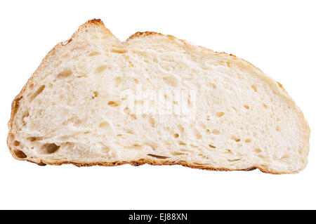 Scheiben Brot isolierten auf weißen Hintergrund Stockfoto