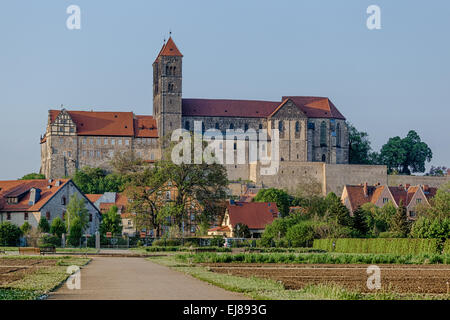 Stiftskirche Quedlinburg Burg mit St. S Stockfoto