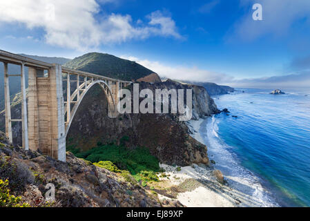 Bixby Bridge in Big Sur, Kalifornien Stockfoto