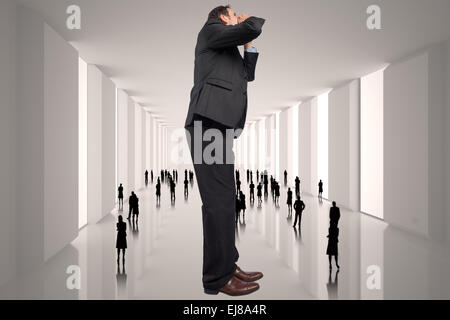 Zusammengesetztes Bild von Geschrei Geschäftsmann Stockfoto