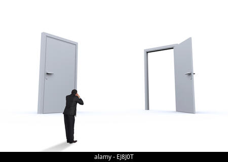 Zusammengesetztes Bild von Geschrei Geschäftsmann Stockfoto