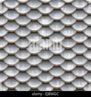 Nahtlose Skalen Schlange Haut Textur Silber Stockfoto
