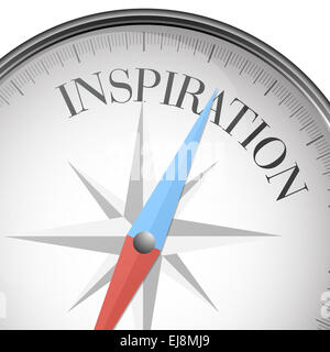 Kompass-inspiration Stockfoto