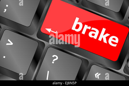 Bremse-Taste am Computer pc-Tastatur Stockfoto