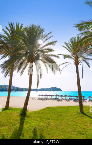 Mallorca Cala Santa Ponsa Ponca Strand in Calvia Mallorca Balearen Spanien Stockfoto