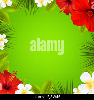 Verkaufsposter mit Blumen Stockfoto