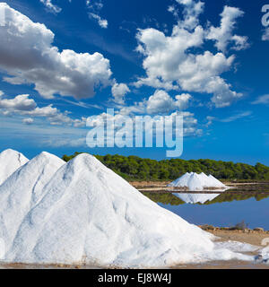 Mallorca Ses Salines Es Trenc hochfrequentierten Saline in Balearen-Spanien Stockfoto