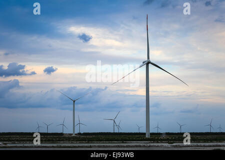 Wind-Turbine-Bauernhof Stockfoto