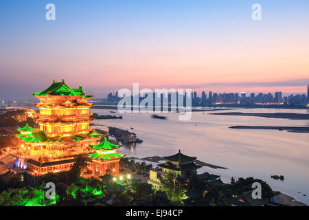 schöne Nanchang Tengwang Pavillon im Sonnenuntergang Stockfoto