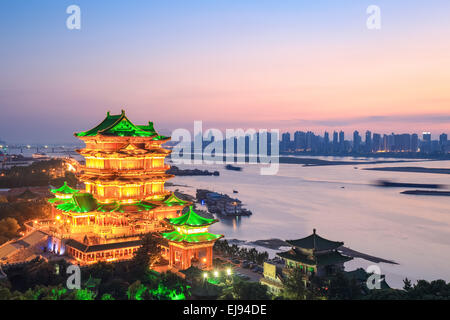 Nanchang Tengwang Pavillon im Sonnenuntergang Stockfoto