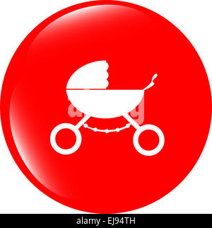 Kinderwagen-Symbol im Modus Stockfoto