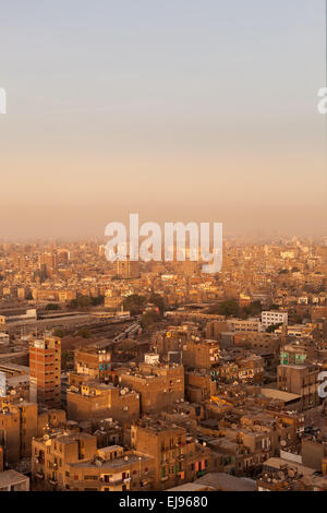 Slum Dächer in Kairo zeigt Müll Stockfoto