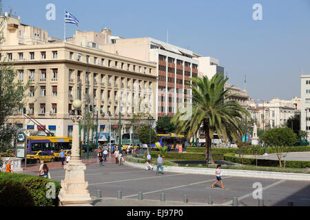 Griechenland Athen Panepistimiou Straße Stockfoto