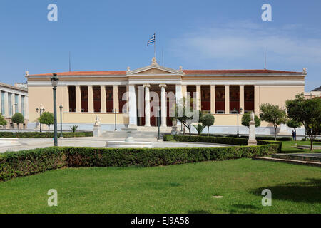 Griechenland Athen Panepistimiou Straße Universität von Athen Stockfoto