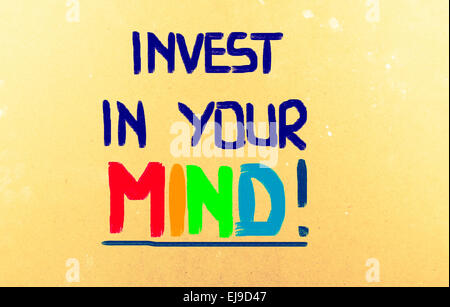 Investieren Sie In Ihre Geist-konzent Stockfoto