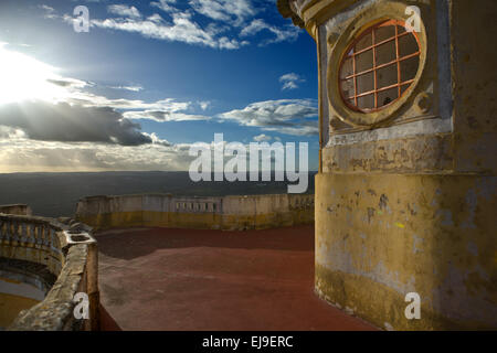 Blick auf die Festung von Nossa Senhora da Graca vom Dach, Elvas, Portugal Stockfoto