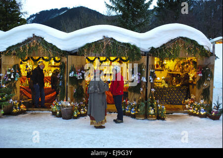 Weihnachtsmarkt in Bayern, Deutschland Stockfoto