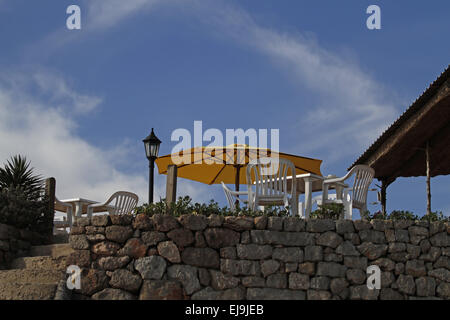 Strandbar, Ibiza, Spanien Stockfoto