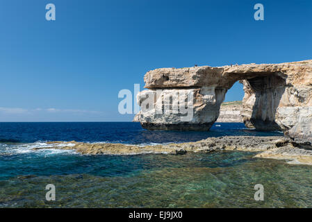 Azure Window - naturale auf Insel Gozo Stockfoto