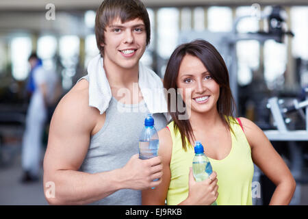 Im Fitnessclub Stockfoto