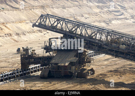 Braunkohle Bergbau Hambach, Deutschland Stockfoto