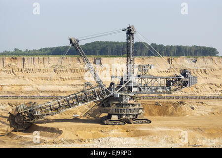 Braunkohle Bergbau Hambach, Deutschland Stockfoto