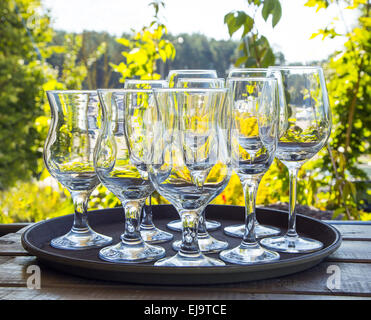 Weingläser Stockfoto