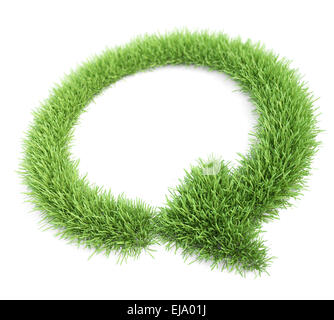 Grass Patch wie kreisförmigen Pfeil geformt Stockfoto