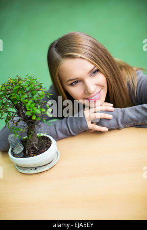 Schöne Frau Stockfoto